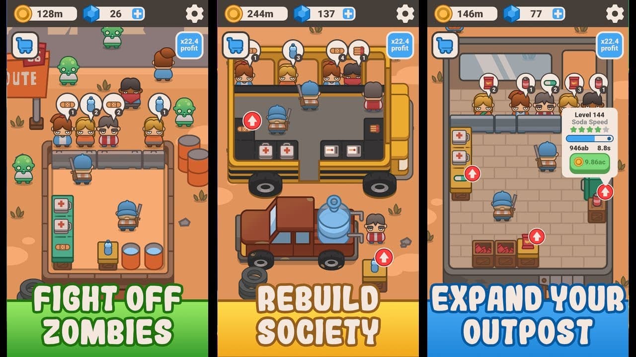 Update Idle Outpost: Business Games, Ada Arena 8x Speed dan Rescue Missions