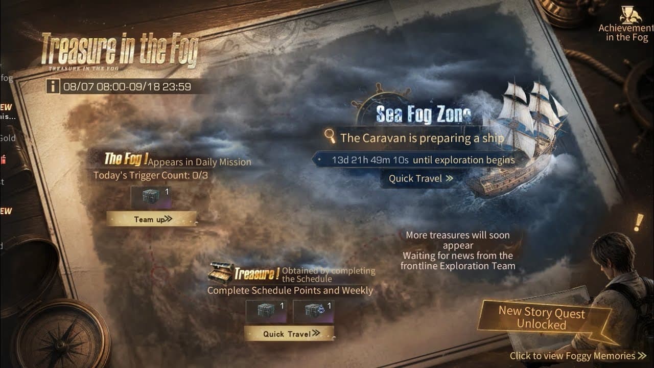 LifeAfter Gelar Event Foggy Treasure, Perburuan Harta Karun di Tengah Kabut Sampai September