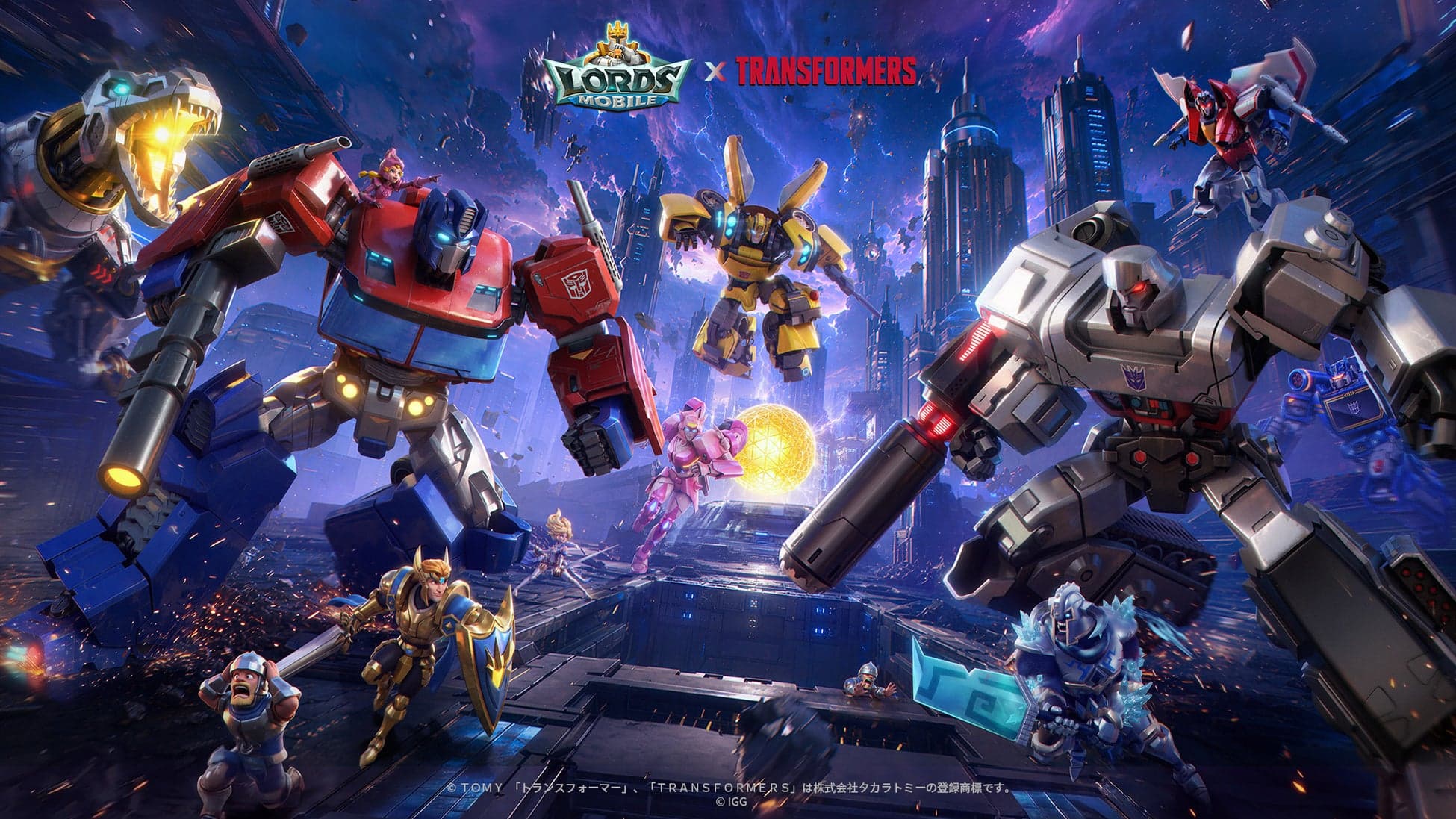 Lords Mobile x Transformers Resmi Berkolaborasi, Bumblebee dan Optimus Prime Serbu Kingdom of Athena