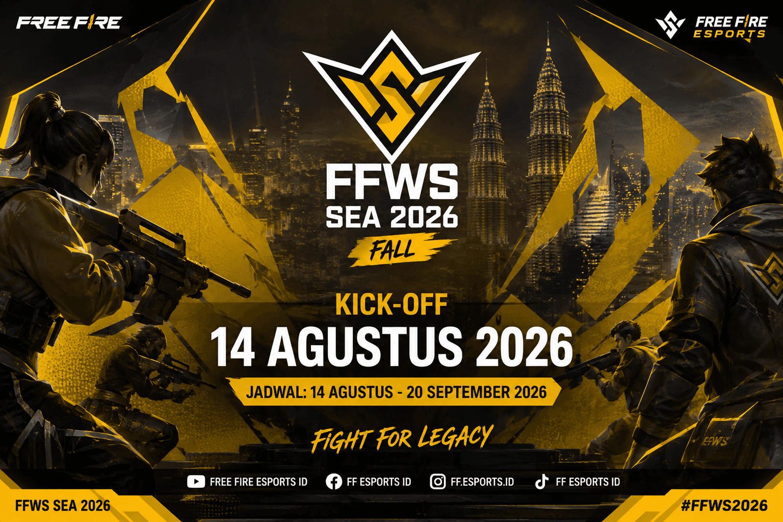 Free Fire World Series SEA Fall 2026 Dimulai 14 Agustus, Ini yang Perlu Kamu Tahu