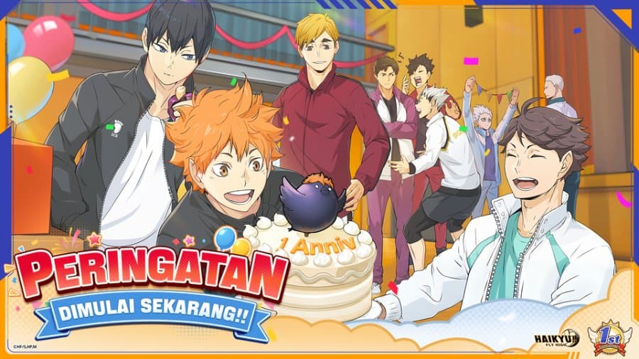 Haikyu!! Fly High Rayakan Anniversary Pertama, Ada UR Player Pilihan Gratis